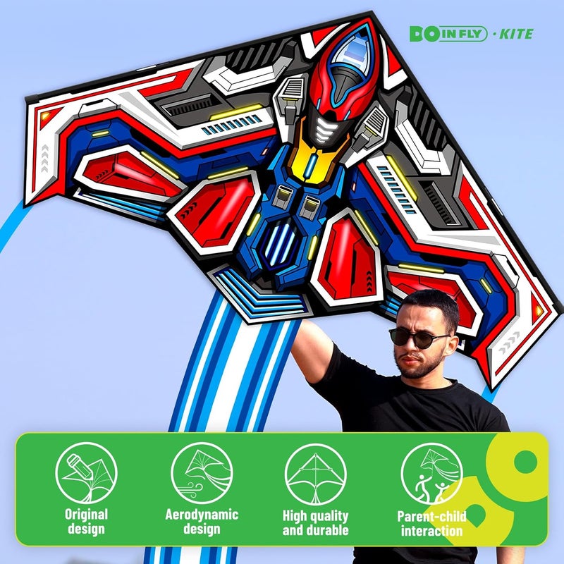 Doinfly Delta Kites for Kids & Adults, Extremely Easy to Fly, Single Line Beach Kite - Image 2